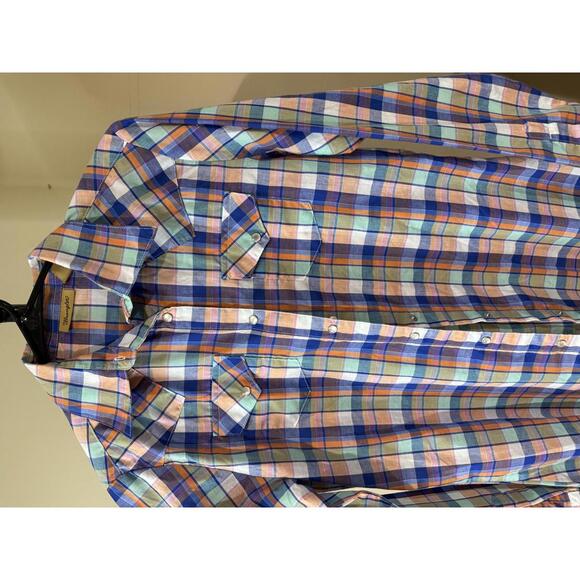 Wrangler Women's Long Sleeve Plaid Casual Shirt Small - Picture 3 of 6